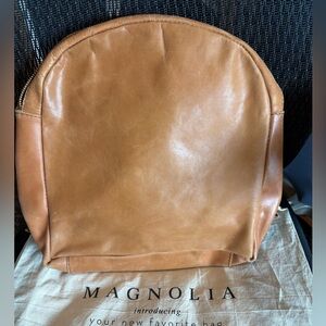 Magnolia Leather Backpack in Cognac Brown